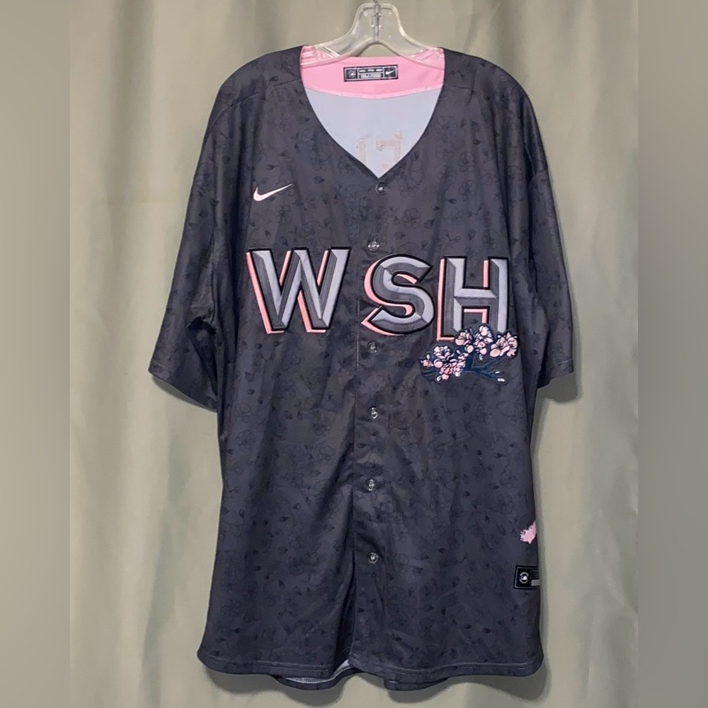 Washington Nationals Josh Bell # 19 City Connect Cherry Blossom Jersey Size XXXL